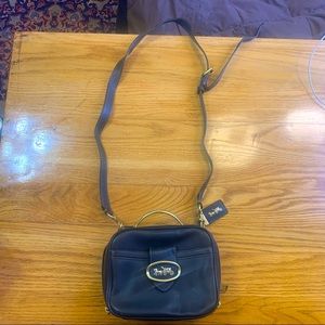 Coach 1941 Riley Black Genuine Glovetanned Leather Lunchbox Design